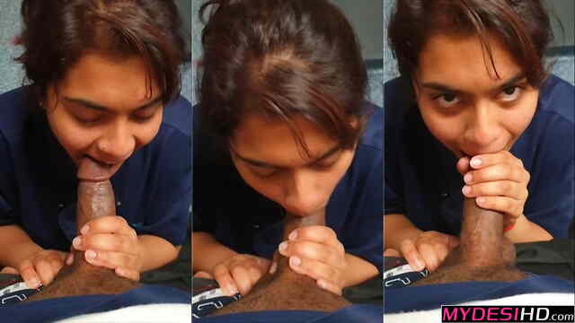 Amateur Indian Sali Sucks and Fucks on Bed – Real Desi Video