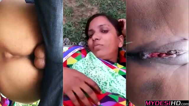 Desi Chachi’s Wild Nature Session: Intense Jungle Oral and Outdoor Action