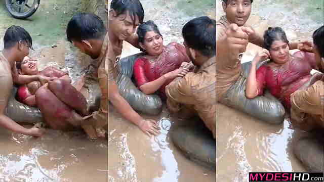 Leaked Video Bengali Bhabhi Holi Orgy Friends Fucking Her