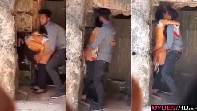 Risky Outdoor Cuckold Wife Destroyed By Neighbor While Husband Watches