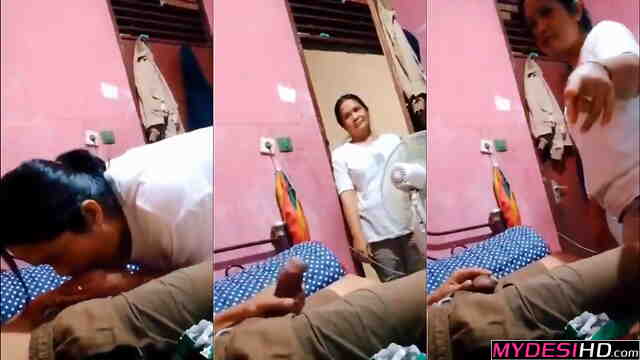 Sexy Desi Bhabhi Gives Brother-in-Law a Blowjob After Catching Him Masturbating β Indian Taboo Video