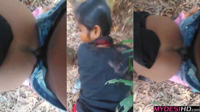 Wild Outdoor Desi Sex Mms Naughty College Girls Risky Jungle Session
